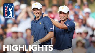 Spieth and Thomas Round 4 Fourball highlights  Presidents Cup  2022 [upl. by Asaeret]