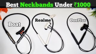 Best Neckbands Under ₹1000 in 2024💥Best Bluetooth Earphones under 1000 in Flipkart BBD Sale 2024🔥 [upl. by Akinwahs]