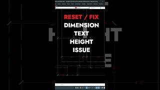 Fix Dimension text Height in autocad shortvideo shorts short [upl. by Amuh]