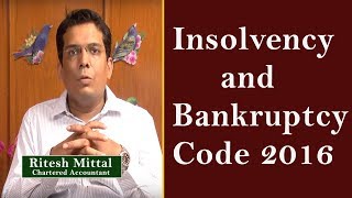 Introduction To Insolvency and Bankruptcy Code 2016  CA Ritesh Mittal  Money Mantan TV [upl. by Griff]