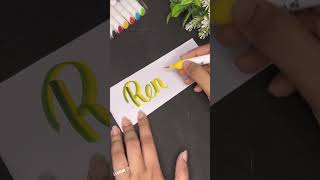 Renu Name Calligraphy [upl. by Berhley]