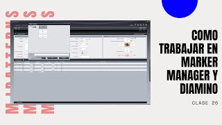 CURSO LECTRA MODARIS V8 VIDEO 27  COMO TRABAJAR CON MARKERMANAGER DE DIAMINO [upl. by Hallimaj972]