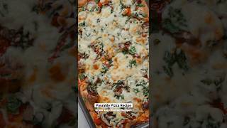 Pourable Pizza Recipe  Grass and Chicken Recipes shorts [upl. by Llerat607]