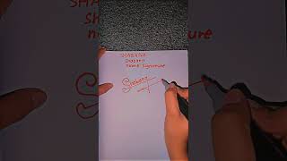 Shabana name signature next name comment shorts handwritting art [upl. by Eusoj]