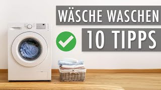 10 Wäsche waschen Tipps ● Wäsche waschen für Männer [upl. by Ynnahc]