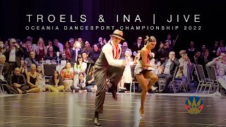 TROELS amp INA  JIVE  OCEANIA DANCESPORT CHAMPIONSHIP 2022 showdance [upl. by Reiko438]