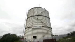 Coleman amp Company Dismantling of MAN Gasholder Liverpool England [upl. by Acinnod]