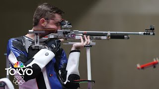 USAs Will Shaner wins gold in 10m air rifle sets Olympic record  Tokyo Olympics  NBC Sports [upl. by Crosse]