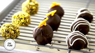 Professional Baker Teaches You How To Make CHOCOLATE TRUFFLES [upl. by Enawyd]