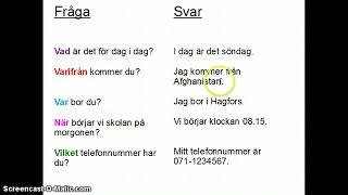 HọctiếngThụyĐiển 11 Câu hỏi và Trả lời  Hur Fråga och svara på svenska eriknguyensweden [upl. by Attelahs768]