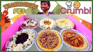 ASMR  MUKBANG CRUMBL COOKIES  FRENCH SILK  PUMPKIN  KEY LIME  PECAN  APPLE  COOKIES AND CREME [upl. by Odyssey343]