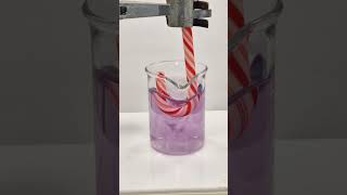 Chemical Chameleon Candy Cane Experiment [upl. by Eidok824]