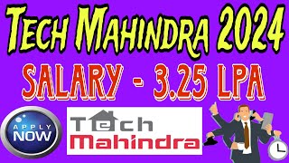 Tech Mahindra Recruitment for Freshers 2024 Immediate opening Salary 3 25 LPA [upl. by Aelyak881]