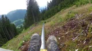 Mieders Alpine Coaster with no brakes crash [upl. by Nilkoorb163]