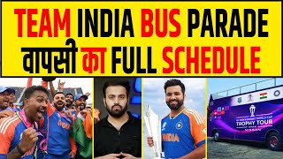 🔴BREAKING WORLD CUP WIN BUS PARADE SCHEDULE IN MUMBAI DELHI  MEETING WITH PM MODI [upl. by Fokos150]