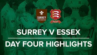 Surrey v Essex Day Four Highlights [upl. by Neomah]