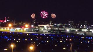 2024 Gasparilla Pirate Festival Piratechnic Fireworks Extravaganza Tampa FL USA  Seen from TPA [upl. by Eurydice]