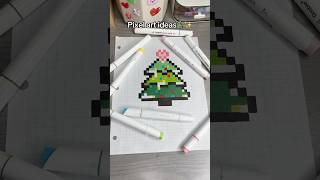 🎄Pixel art ideas pixelart pixel pixelartideas art artideas drawing christmas [upl. by Madigan741]