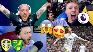 GOAL REACTIONS😱 Gelhardt Glory on 94 Minutes🔥😍  Leeds United 21 Norwich City  Premier League [upl. by Eisned766]