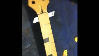 Removing fretboard for new trussrod replacement [upl. by Yrrehs510]