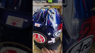 ARAI RX7V EVO PEDROSA SHOGUN bikersclubplk araithailand ร้านขายหมวกกันน๊อคพิษณุโลก [upl. by Lekram]