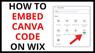 How to Embed Canva Code on Wix QUICK GUIDE [upl. by Luthanen29]