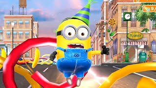 Partier Minion in lvl 444 Run 12 Minutes in Downtown Map  Old minion rush game [upl. by Lugar]