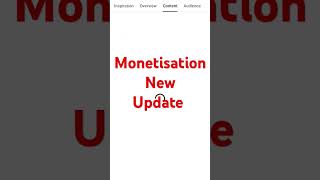 YouTube Monetisation big update shorts monetisation youtube youtuber [upl. by Desdee]