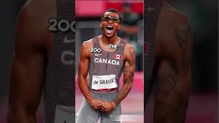 Andre de grasse 🇨🇦 olympics trending 100m 200m canada [upl. by Ruhnke]