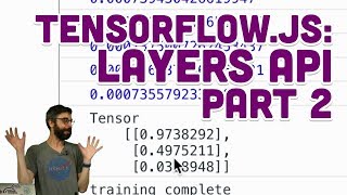 66 TensorFlowjs Layers API Part 2  Intelligence and Learning [upl. by Alfonse140]