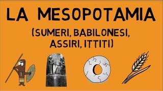 LA MESOPOTAMIA Sumeri Babilonesi Assiri Accadi Ittiti  Storia  in10minuti [upl. by Suzan]