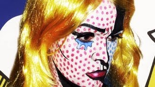 Pop Art  Roy Lichtenstein Makeup Tutorial [upl. by Ajad607]