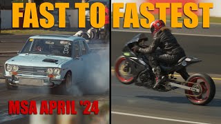 Killarney MSA Drag Racing April 2024  FAST TO FASTEST [upl. by Hike]