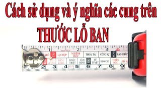 Cách sử dụng và ý nghĩa các cung trên thước lỗ ban  Phong thủy học [upl. by Jerome]