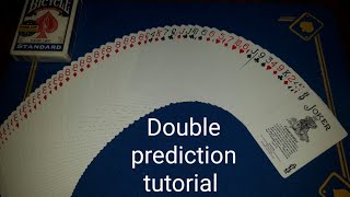 quotGaffed deckquot Double prediction card trick tutorial [upl. by Yalonda486]