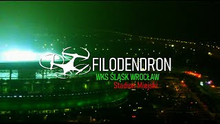 Wrocław Stadion Miejski Tarczyński Arena WKS Śląsk Wrocław podczas meczu dron slaskwroclaw [upl. by Artened]