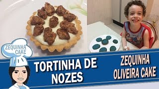 Torta de Nozes Massa e Recheio [upl. by Adlee934]