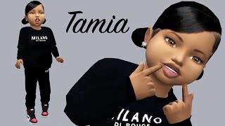 Sims 4 CreateASim Tamia🖤 [upl. by Notyard211]