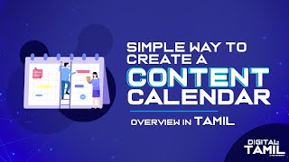 Simple way to create a Content Calendar for Social Media in Tamil  Digital in Tamil  Learn Digital [upl. by Ettenil]