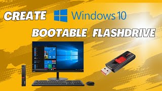 How to create WINDOWS 10 bootable USB FLASHDRIVE [upl. by Dusa]