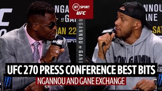 Ngannou and Gane on what really happened in sparring  UFC 270 Press Conference Highlights [upl. by Uhp657]