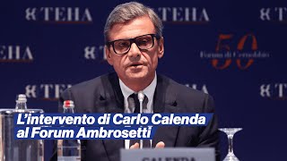 Lintervento di Carlo Calenda al Forum Ambrosetti di Cernobbio [upl. by Prentice]