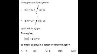 TAM SINAV AYARINDA İNTEGRAL👍 [upl. by Aened]