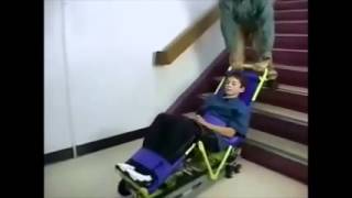 Evacu Trac emergency evacuation chair demo [upl. by Hobart585]