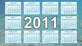 Calendar 2011 [upl. by Scribner]