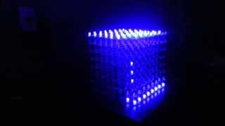 Cubo de led 8x8x8 com Arduino  versão 12 [upl. by Naleek741]