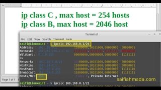 ipcalc how to calculate ip number host [upl. by Donaugh209]