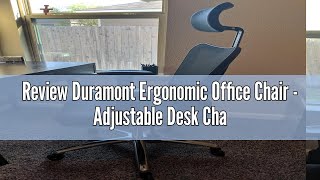 Review Duramont Ergonomic Office Chair  Adjustable Desk Chair with Lumbar Support and Rollerblade [upl. by Anual253]