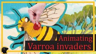 I stopmotion animated the varroa mite life cycle [upl. by Izabel146]