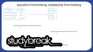 Operative Entscheidung Strategische Entscheidung  Unternehmensführung [upl. by Llertnac693]